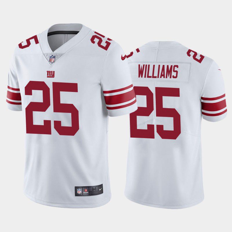 Men New York Giants 25 Rodarius Williams Nike White Vapor Limited NFL Jersey